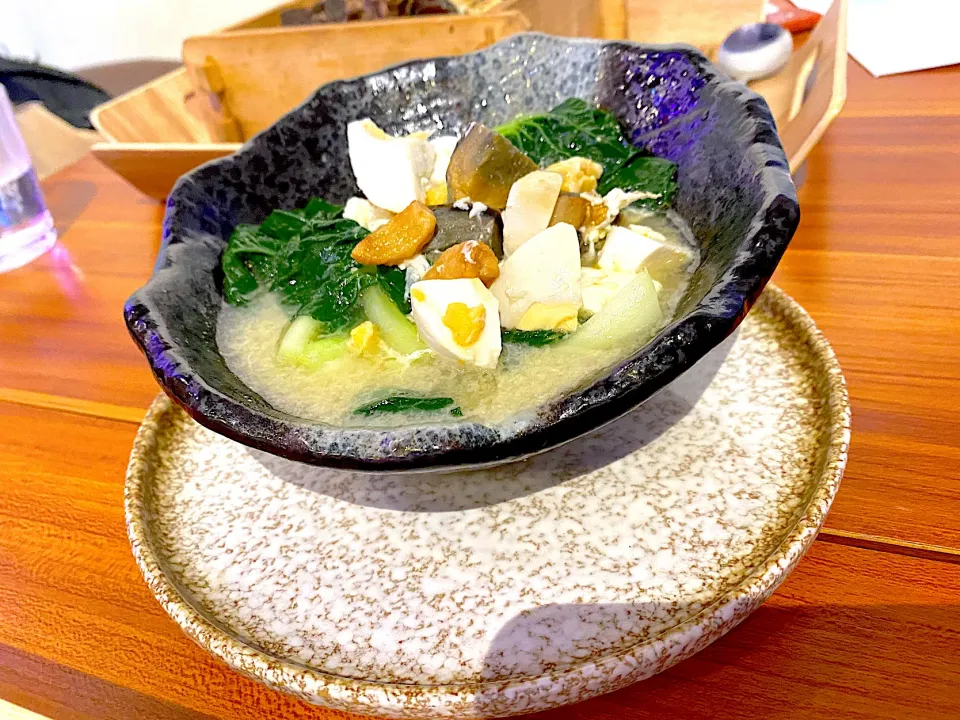 Snapdishの料理写真:Vegetables with salted and preserved eggs|skyblueさん