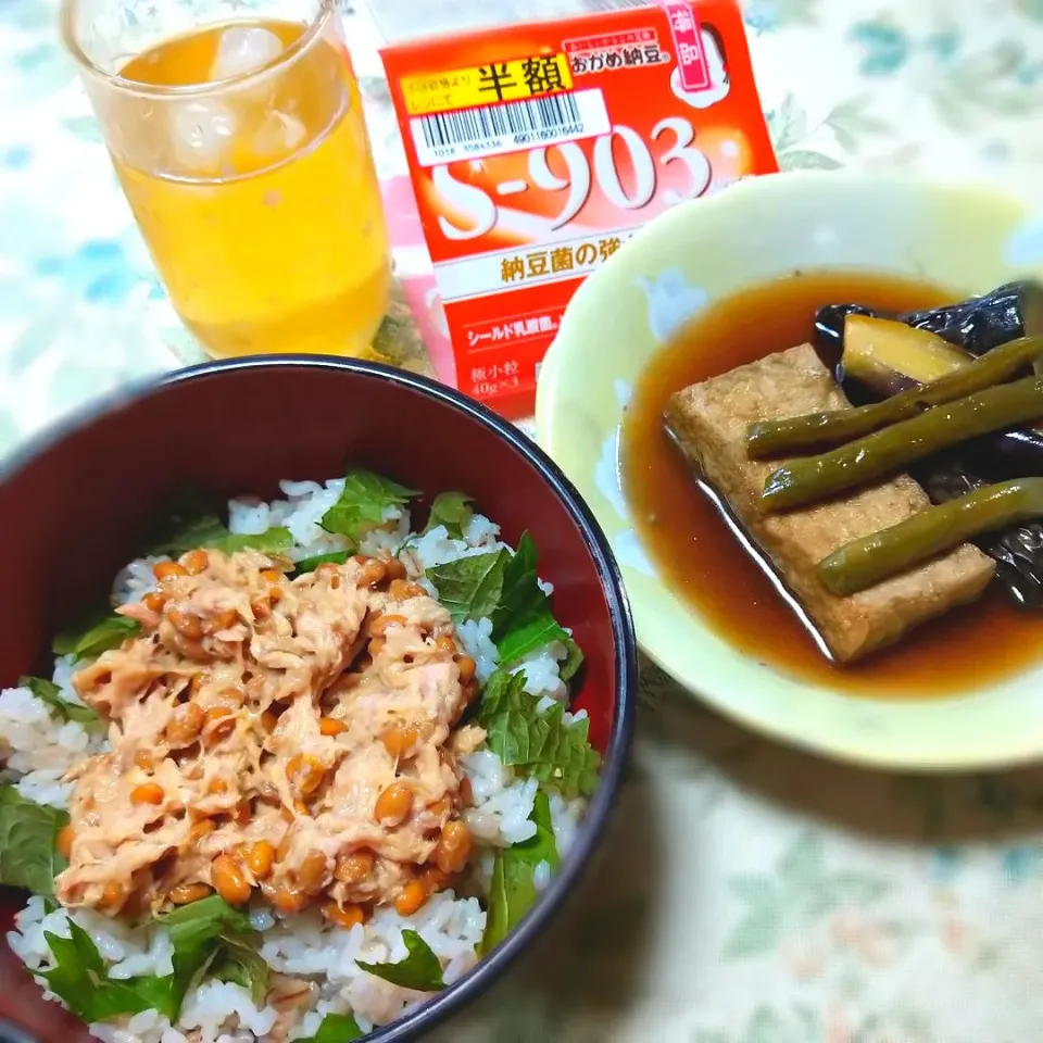 ツナ納豆丼|うたかた。さん