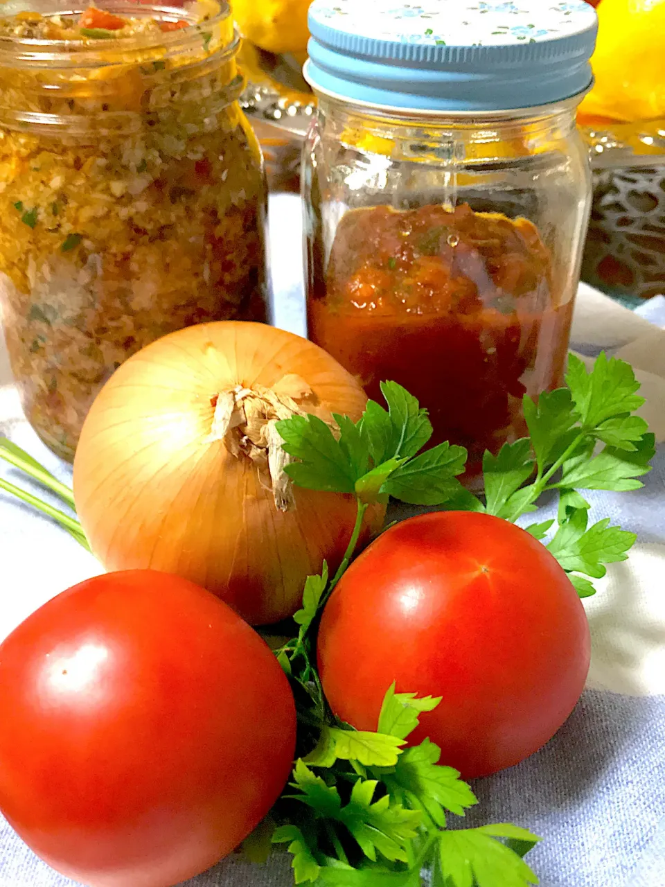 Snapdishの料理写真:mushroom bolognese , tomato passata|Watanabe Cristinaさん