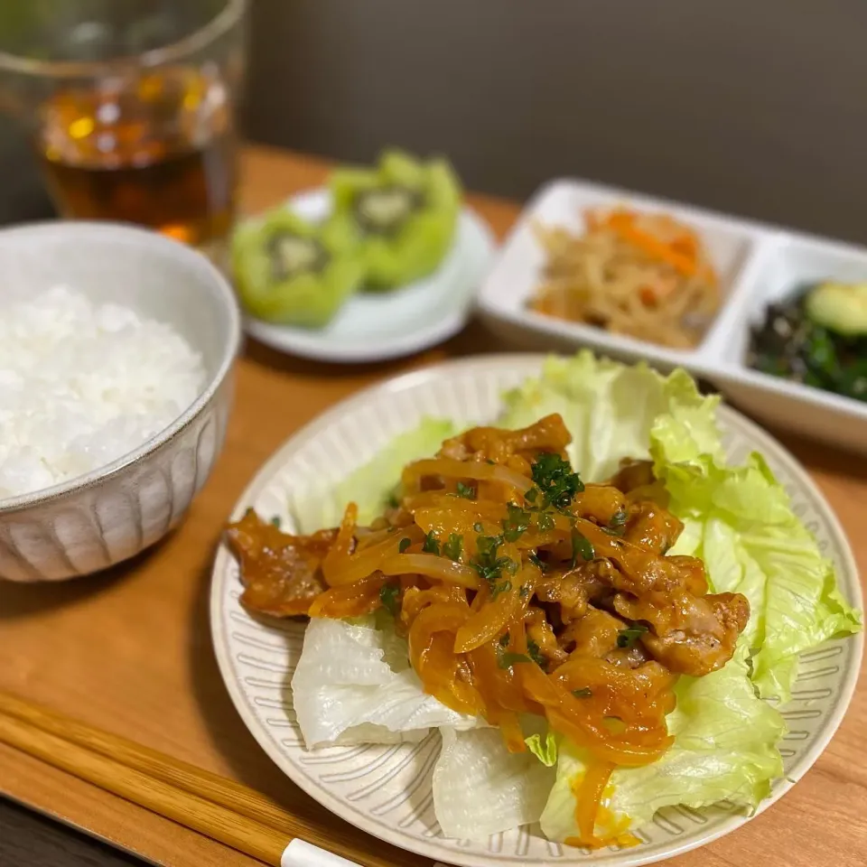 ポークケチャップ炒め
きゅうりの塩昆布和え
切り干し大根煮|ちぐあささん