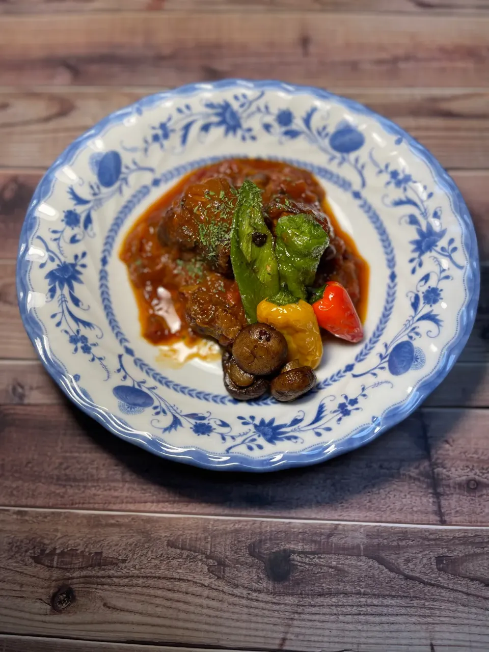 猪肉の赤ワイントマト煮🍅|レオンさん