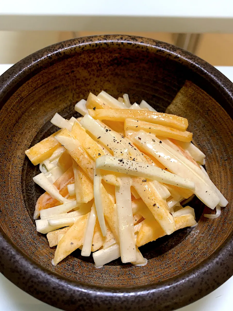 大根と柿のサラダ|心に七つの傷の男さん