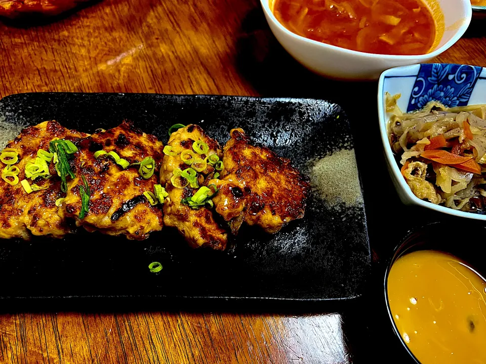 鶏胸肉でつくね🎶|さんだーさん