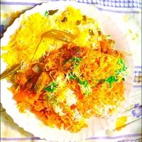 Chicken Schezwan Biryani home made|KULSUM TOUSIFさん