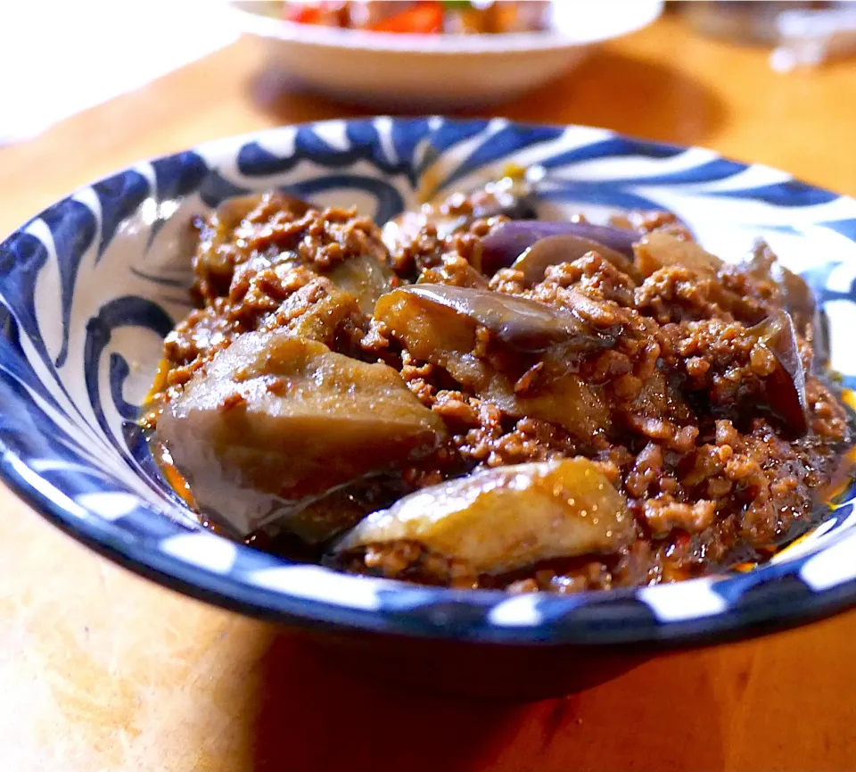 ナスの肉味噌炒め|沖縄「ピロピロ」ライフさん