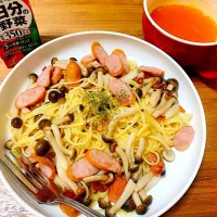 Snapdishの料理写真:しめじのペペロンチーノ🍝|まきさん