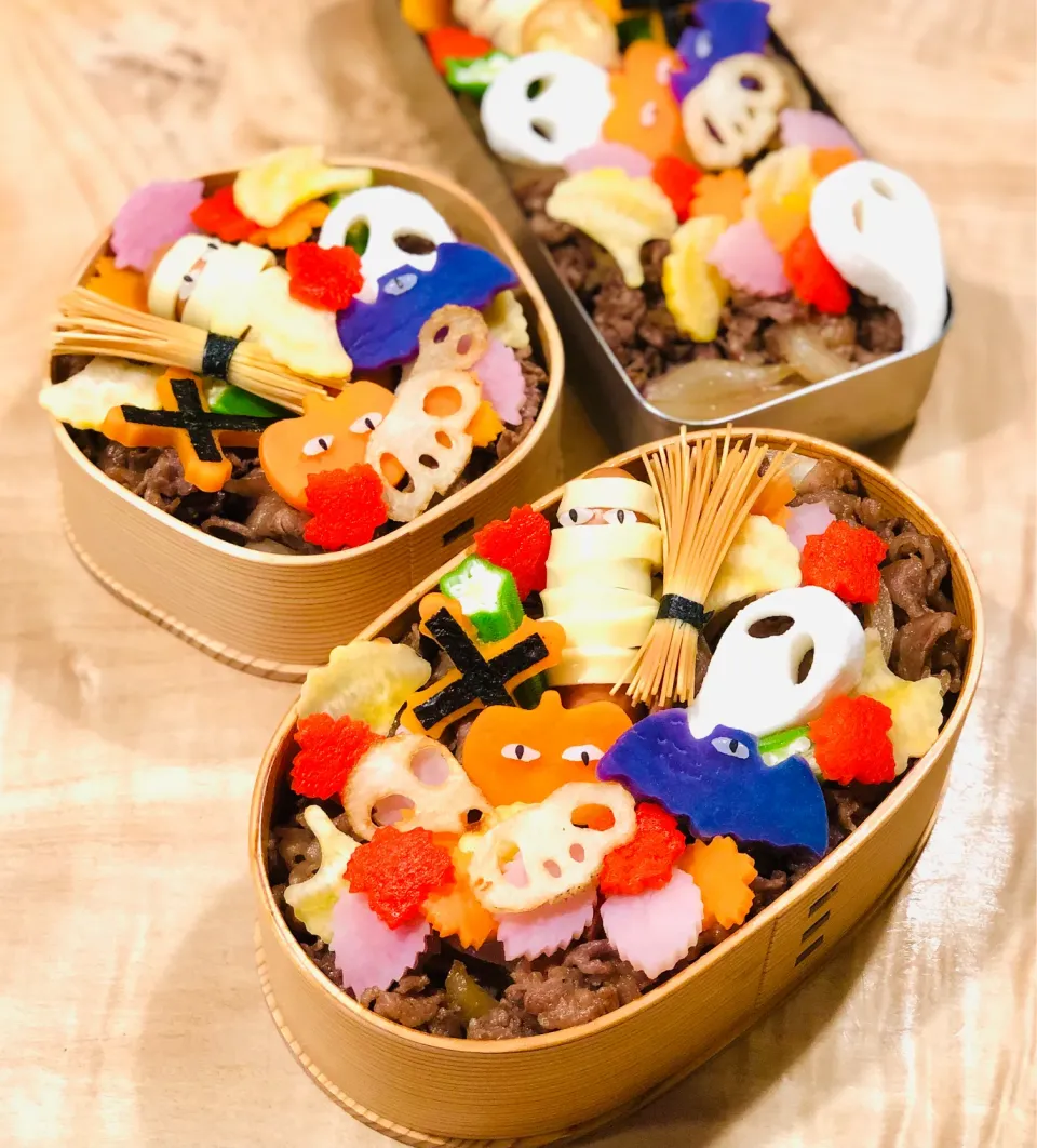 ハロウィン牛丼弁当|1480_kojiさん