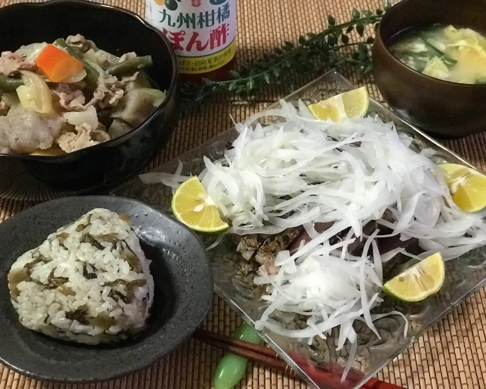 鰹のたたきの肉じゃが定食❤️|noeさん