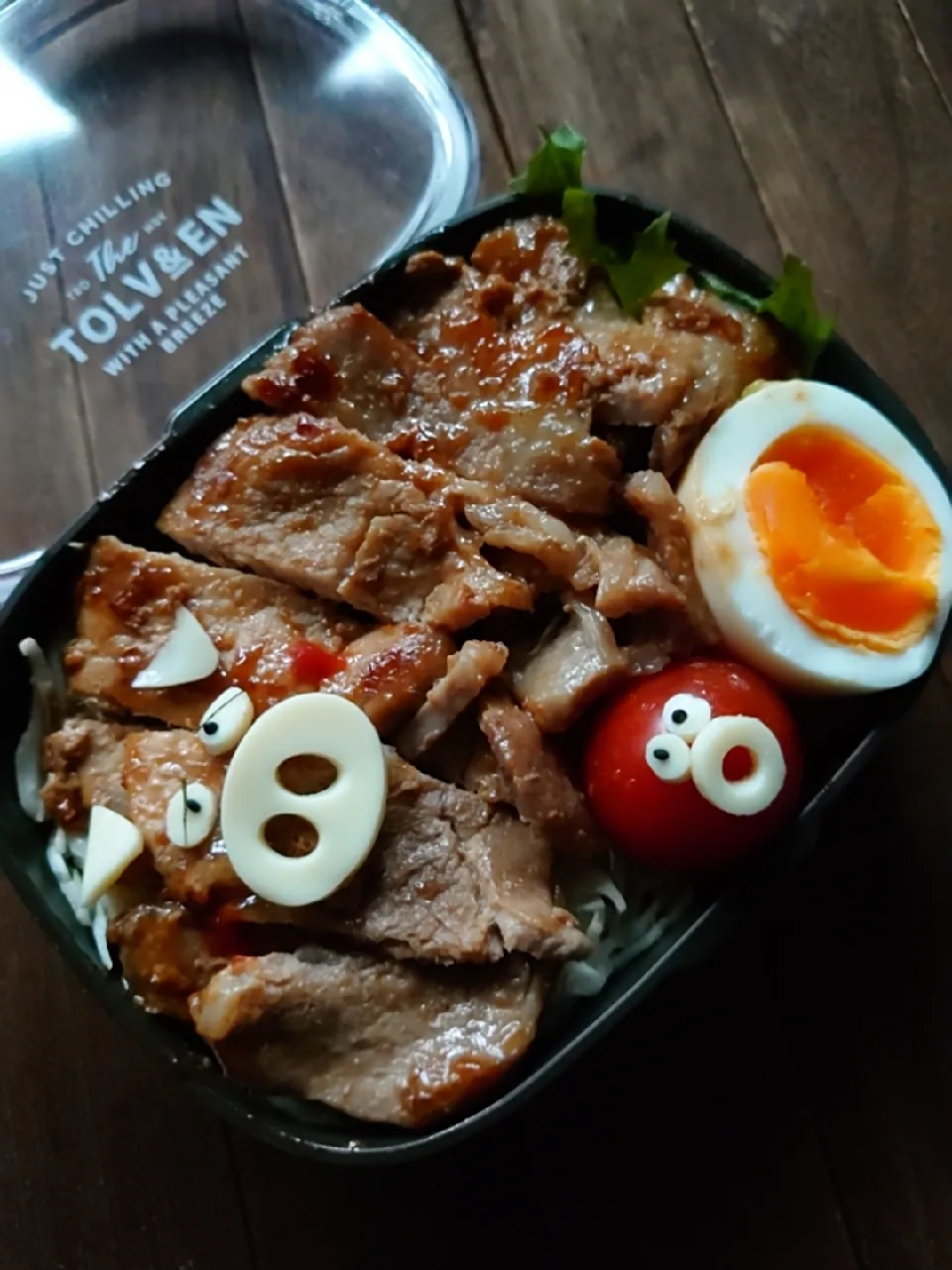 漢の…長女用🍱白飯がススム豚の生姜焼き弁当|ᵏᵒᵘさん