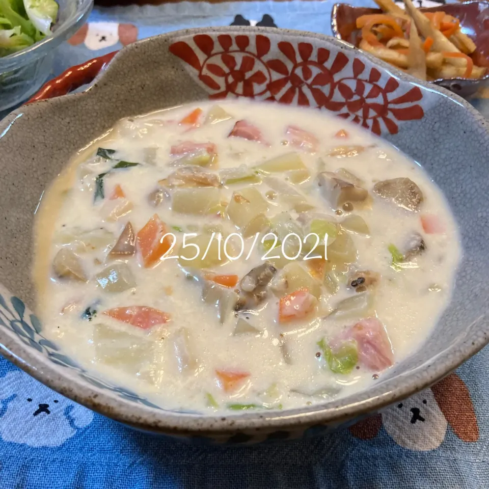 Snapdishの料理写真:クラムチャウダ〜|友さん