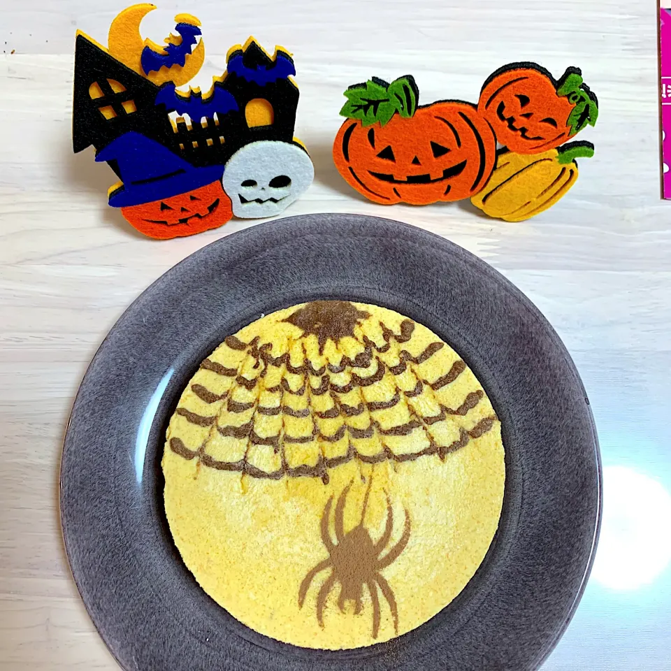 Snapdishの料理写真:ハロウィン ローかぼちゃケーキ|ともこさん