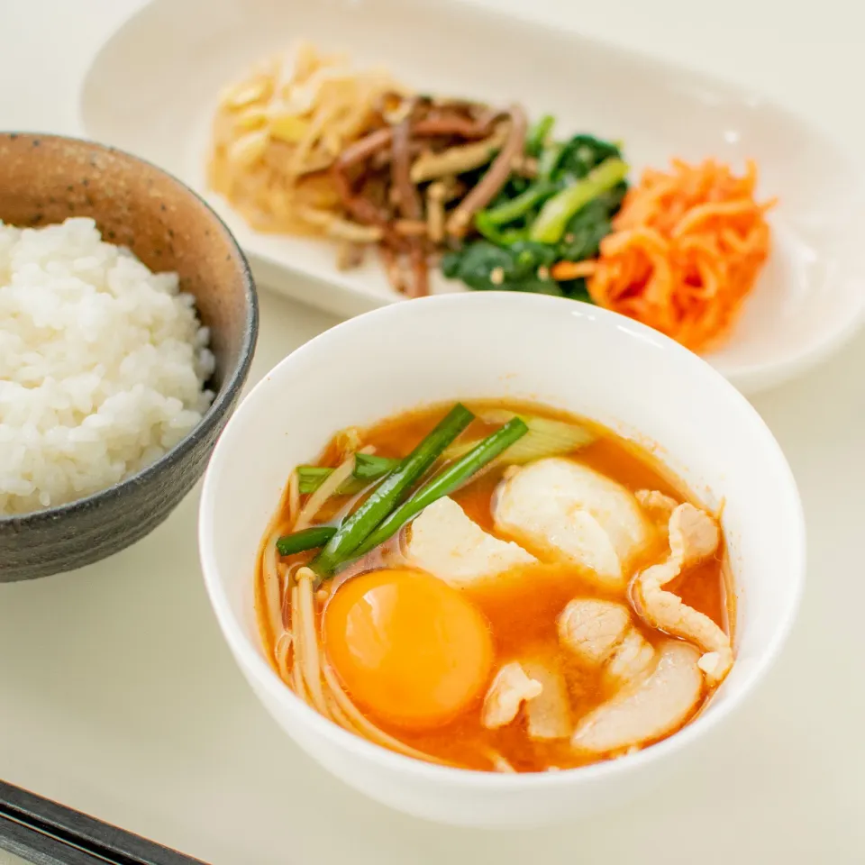 追いこうじみそで♪スンドゥブチゲ風みそ汁♪|ハナマルキさん