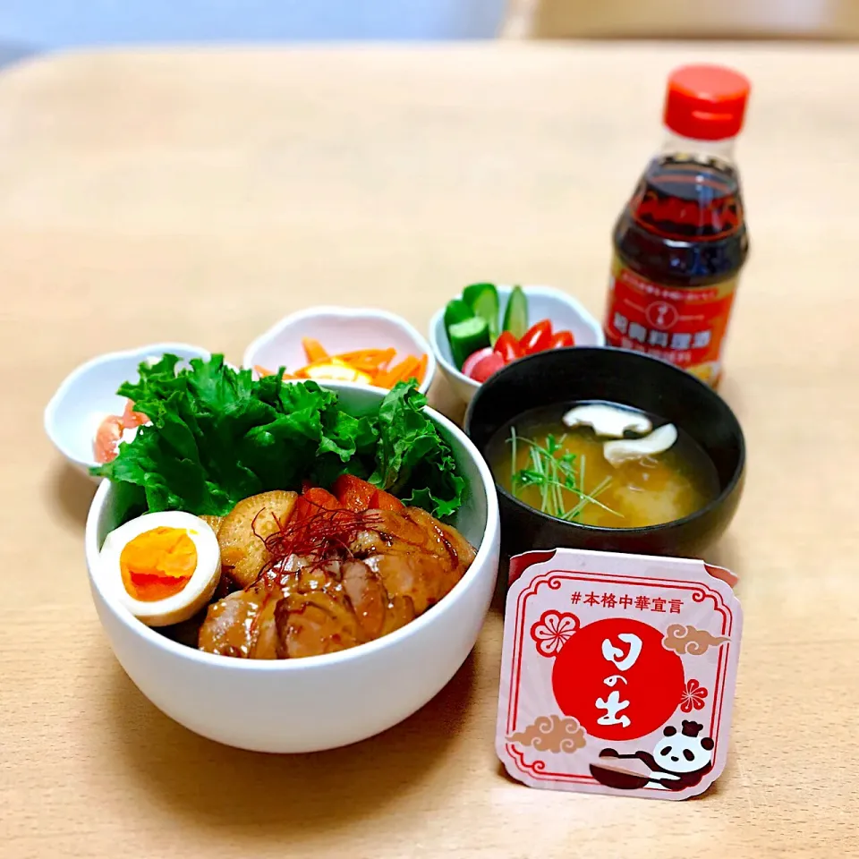 Snapdishの料理写真:炊飯器で カンタン チャーシュー丼|FIKA789さん