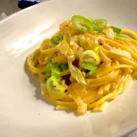 Snapdishの料理写真:和風出汁を使ったパスタ|hirocookさん