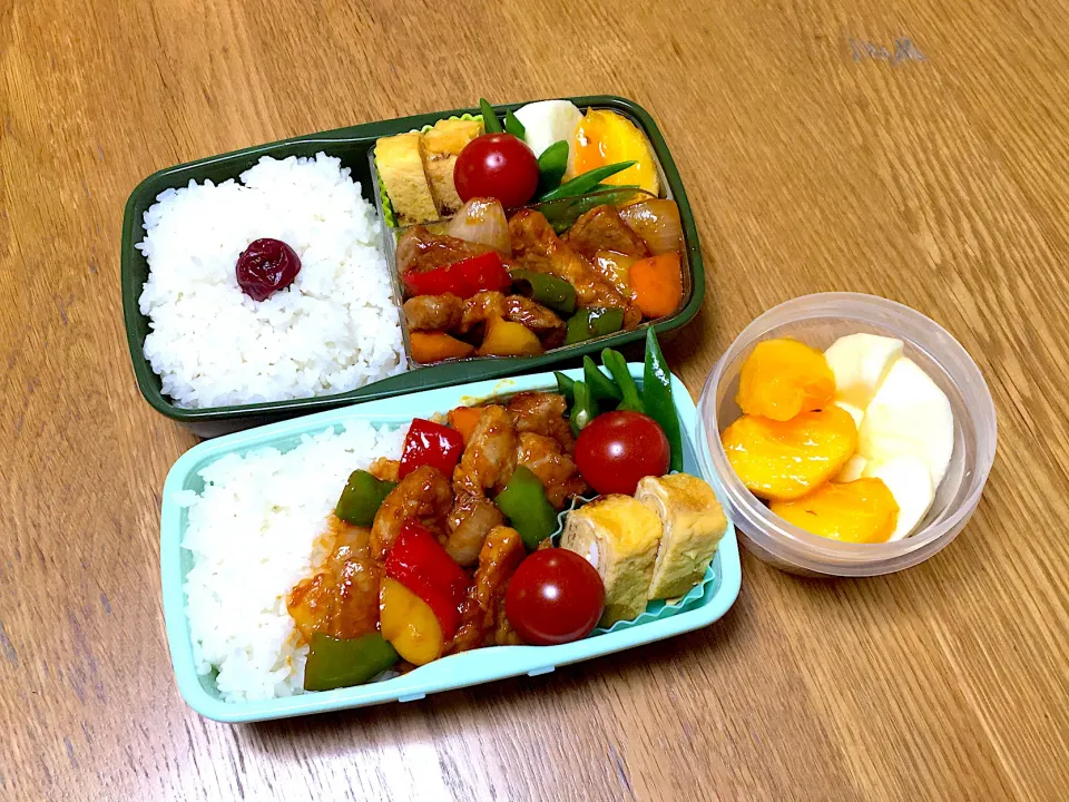 Snapdishの料理写真:ポークチャップ弁当|ゆさん