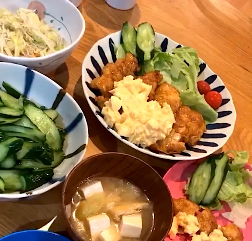 Snapdishの料理写真:やよい軒風〜チキン南蛮定食🐔|ooooorangeさん