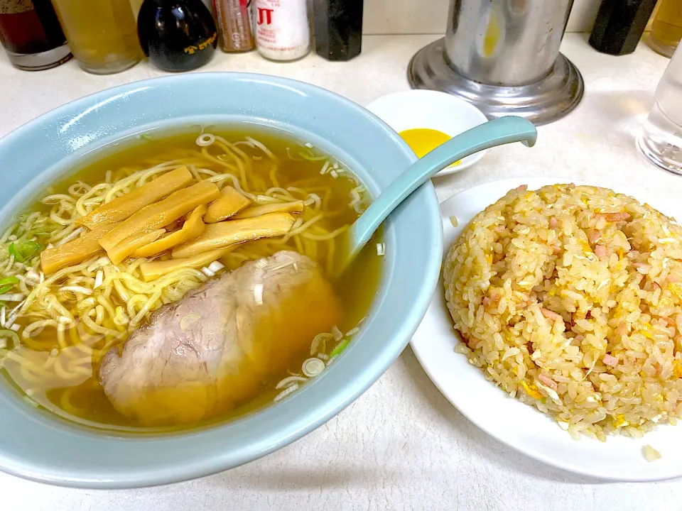 塩ラーメンチャーハンセット|かぬさん