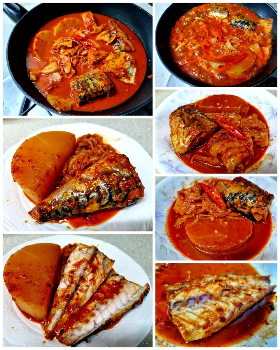 hot and spicy mackerel stew with radish and kimchi|steven z.y.さん