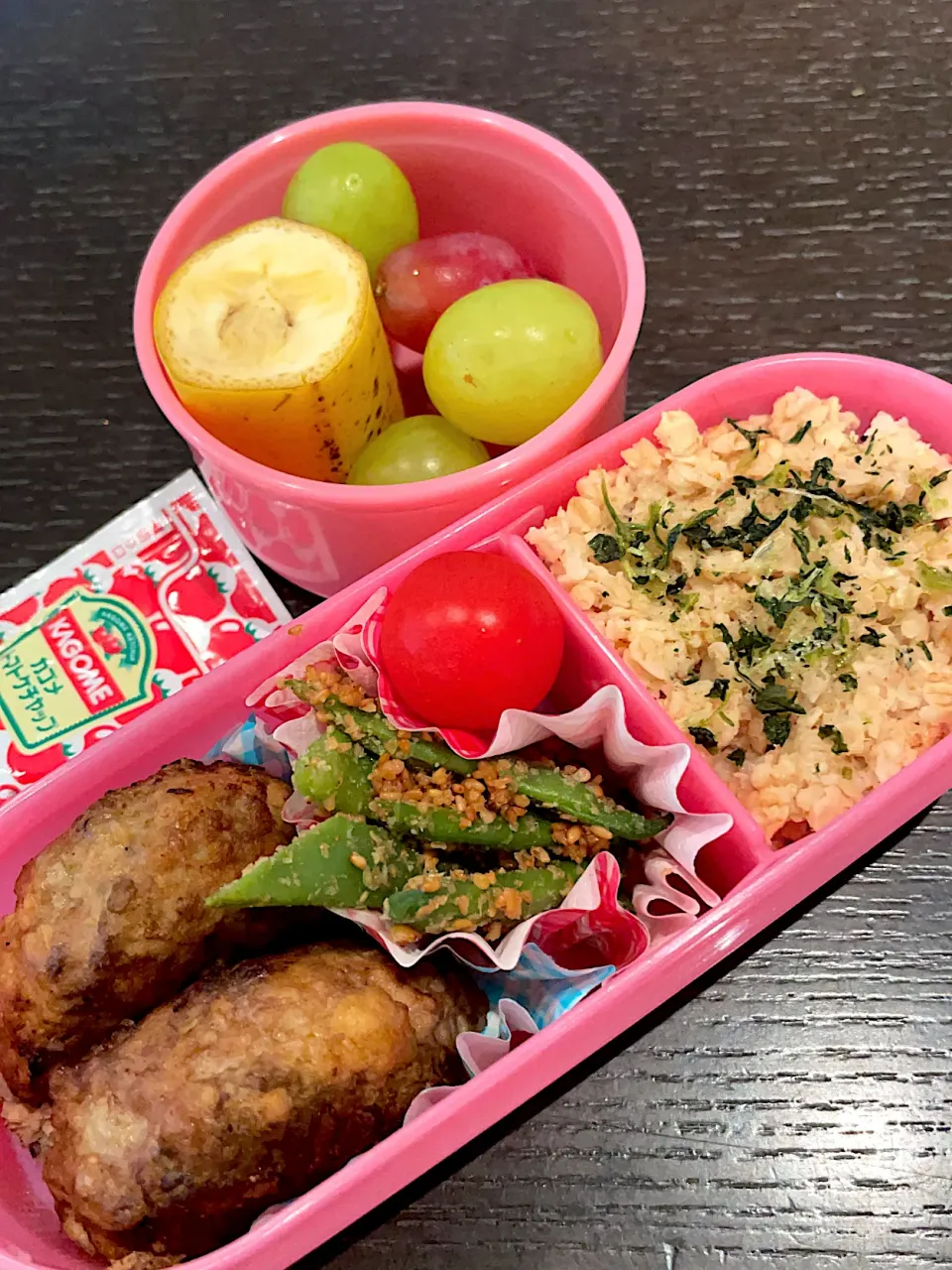 大豆ミートハンバーグとオートミール弁当|雑草シェリーさん