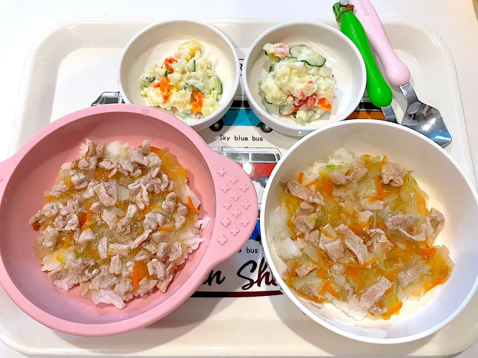 〜息子達の晩ご飯　餡掛けご飯　離乳食&幼児食〜2021.10.28|yuuさん