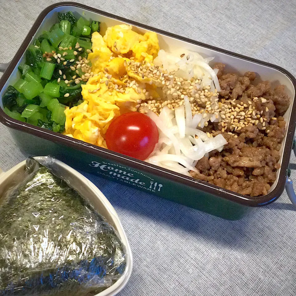 長女のJK弁当〜　ビビンバ？四色丼？|yukoさん