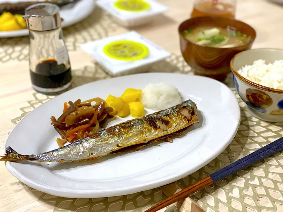 秋刀魚の定食|ひろさんとゆりさんさん