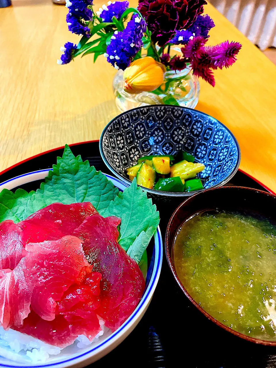 鉄火丼で晩御飯|Mikaさん