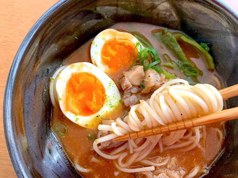 Snapdishの料理写真:阿波尾鶏のトマトカレーそうめん|半田手延べそうめんの店 阿波や壱兆さん