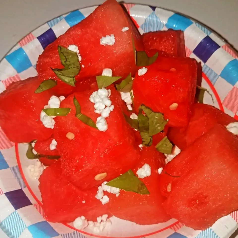 Watermellon Basil Goat Cheese  Salad|Manuel Montero Jrさん