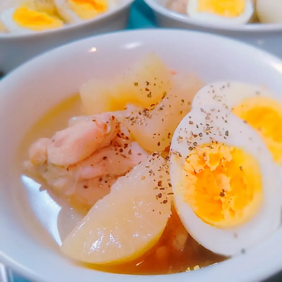 鶏手羽元と大根のあっさり煮～♪♪|砂糖味屋キッチンさん