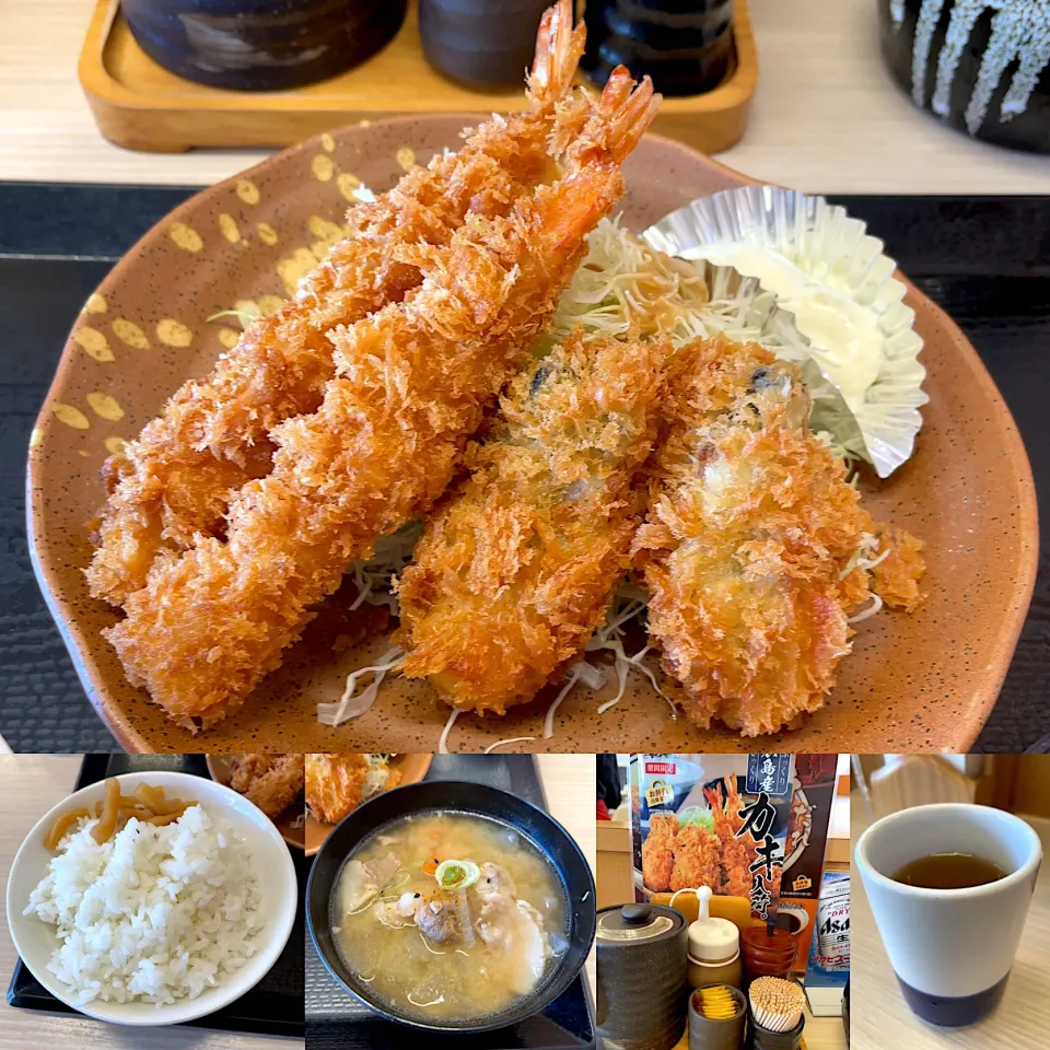 秋の海鮮（牡蠣）フライ🍤定食|るみおんさん