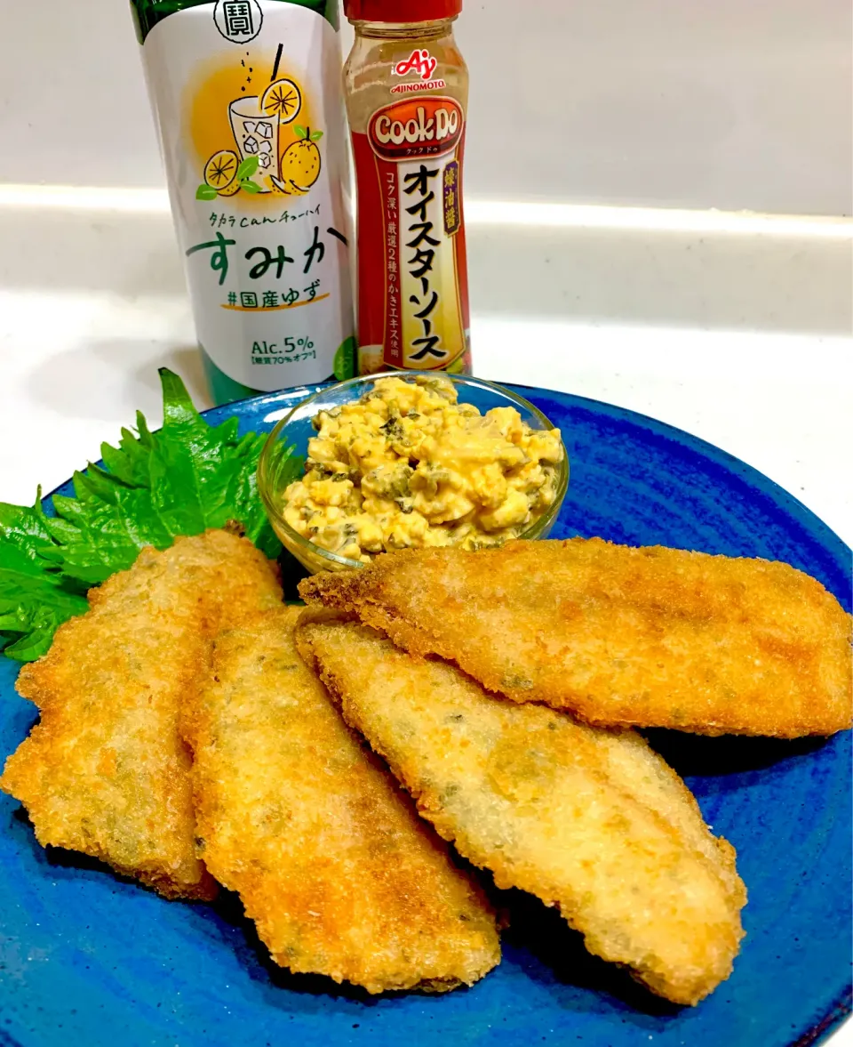 からあげビールさんの料理 高菜オイマヨタルタルで激ウマ♪ビールが進む!アジフライ🐟|ひろりんさん