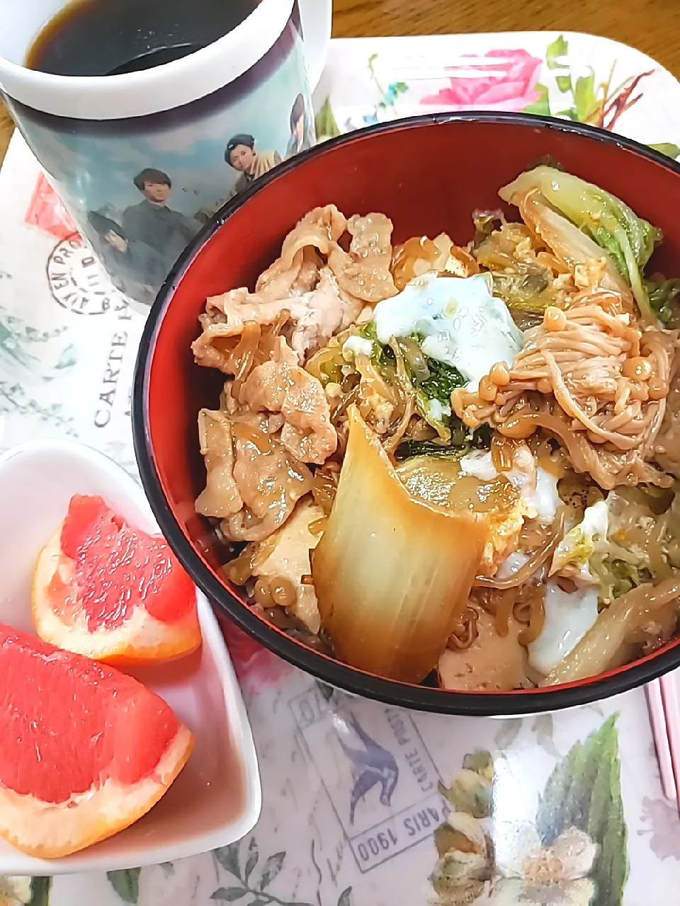 すき焼きリメイク豚丼|aiさん