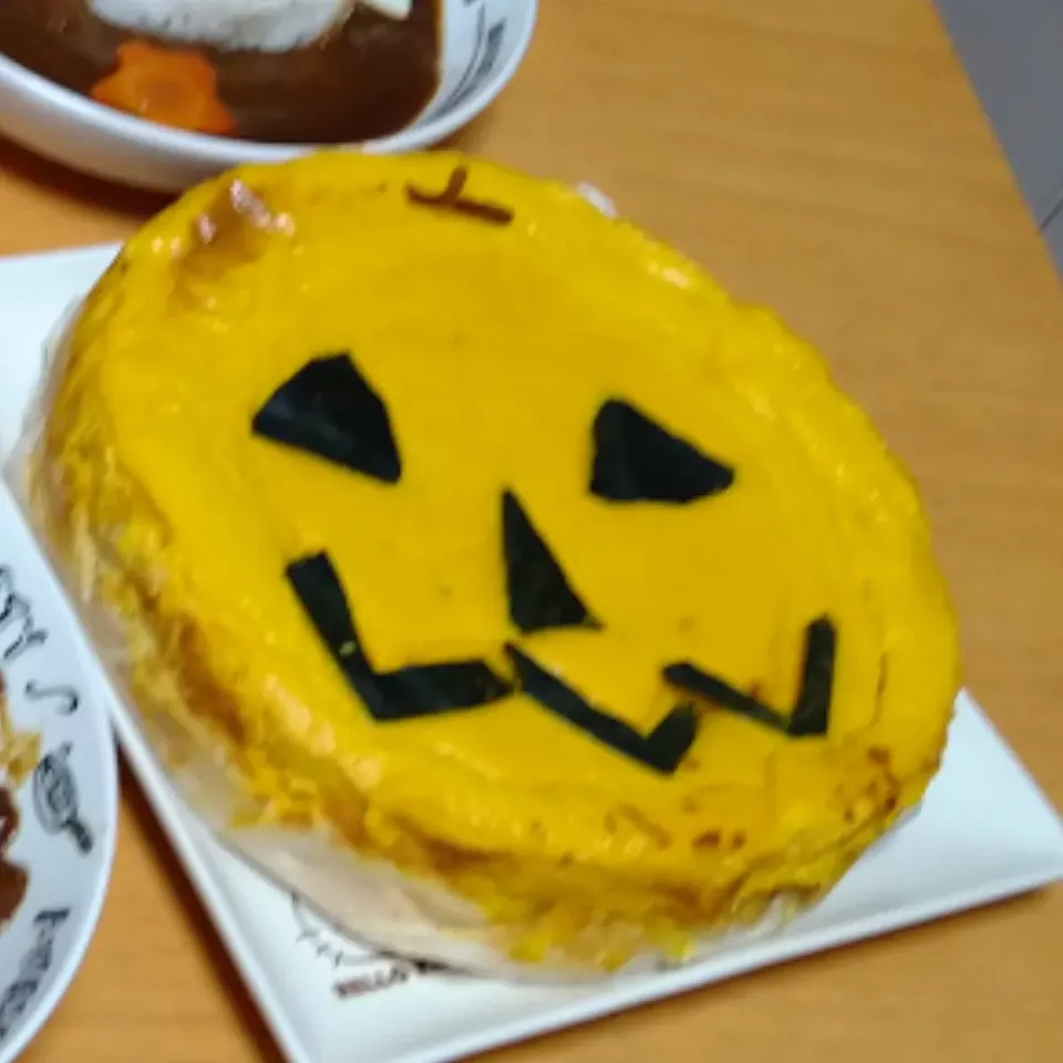 Snapdishの料理写真:ハロウィンにパンプキンチーズケーキ|Reikoさん