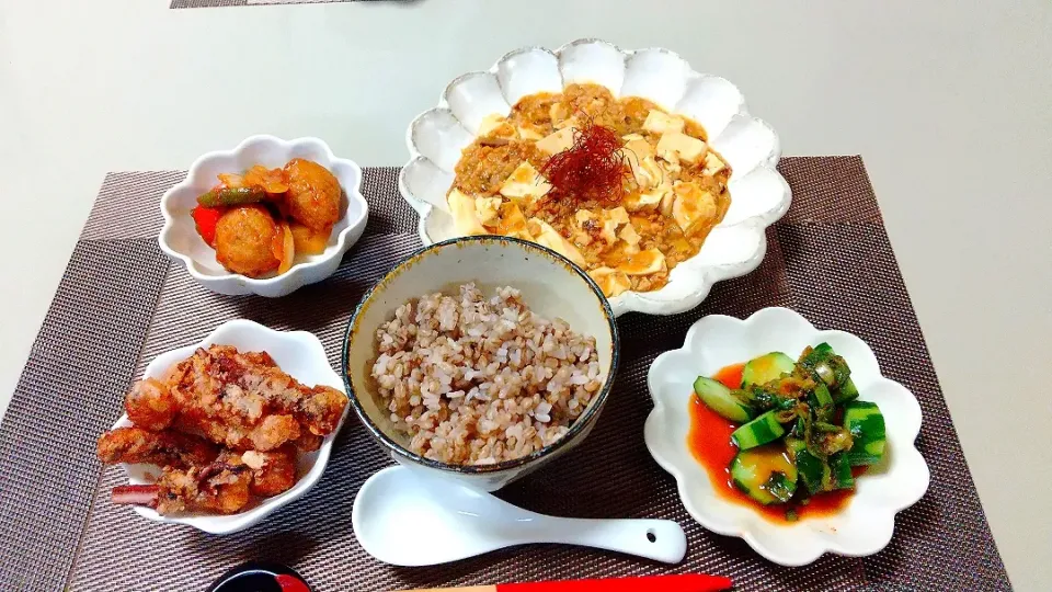 Snapdishの料理写真:大豆ミートで麻婆豆腐|Yoshiko Miyazakiさん