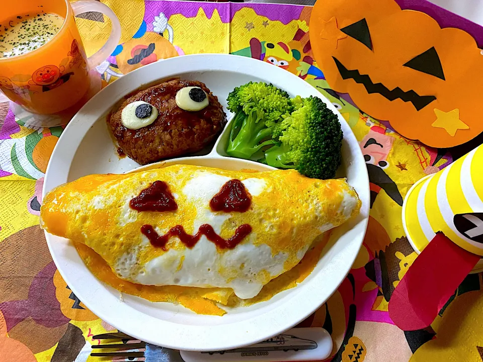 2歳のハロウィンご飯🎃👻|かおちゃんさん