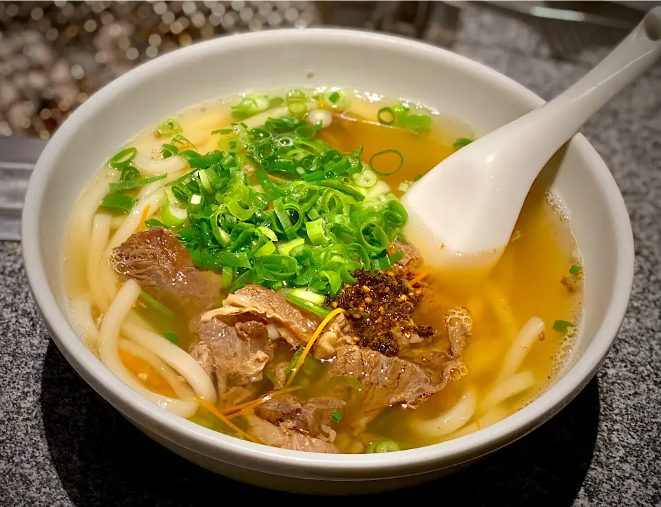 Snapdishの料理写真:牛すじうどん🌶スペシャル🌶|にゃあ（芸名）さん