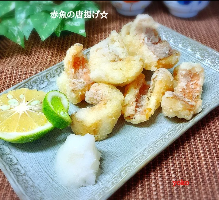 赤魚の唐揚げ☆カボスおろしポン酢で👍|容子さん