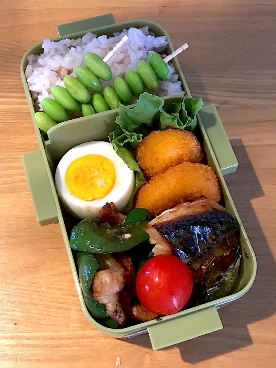 ごはんがススム豚バラピーマン弁当🍱|ちっくんさん