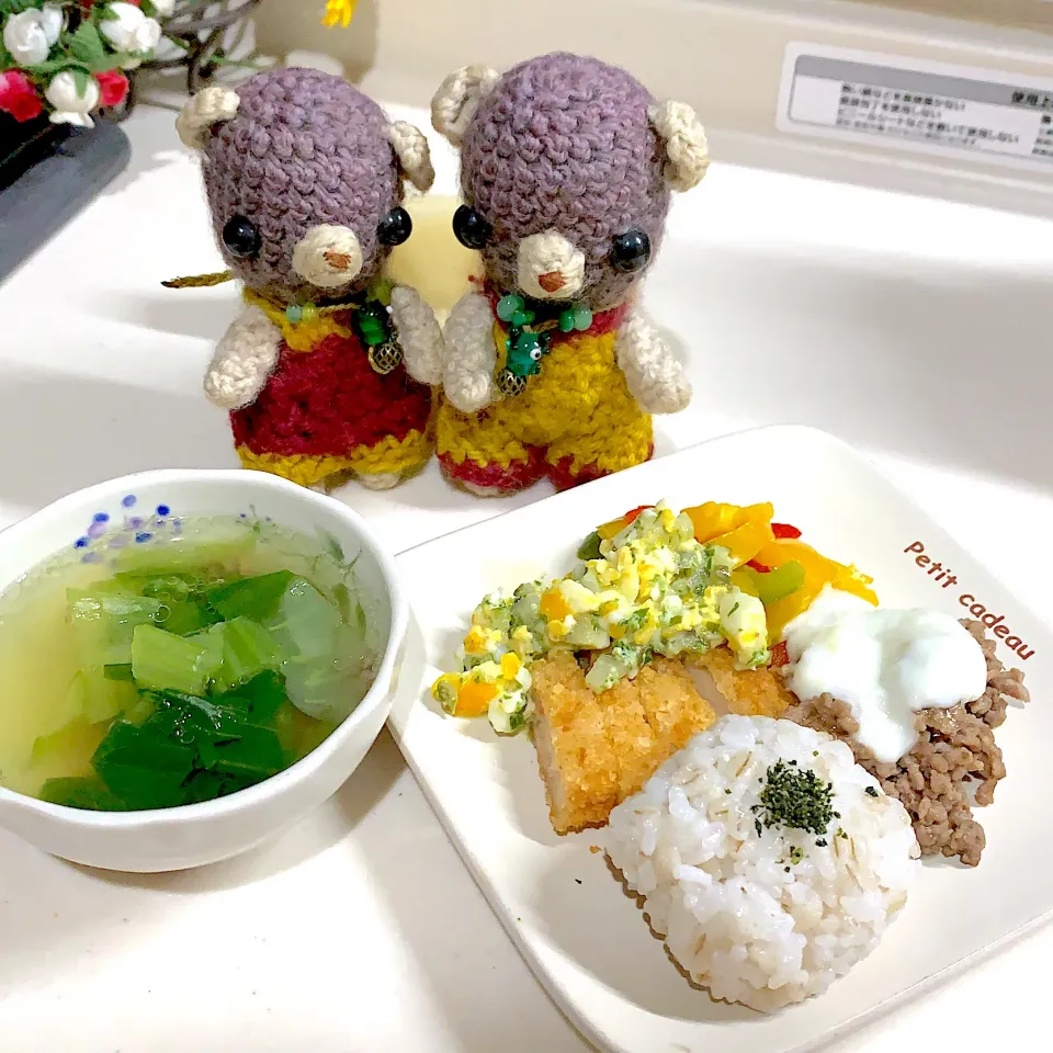 Snapdishの料理写真:晩ごはん( ・∇・)|chagashiさん