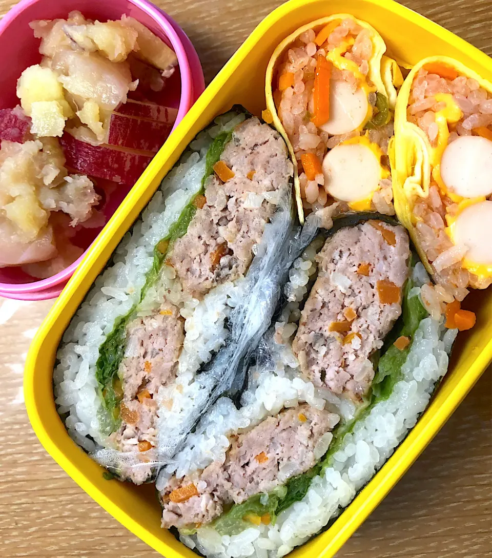 おにぎらず　息子の遠足弁当|Pecoさん