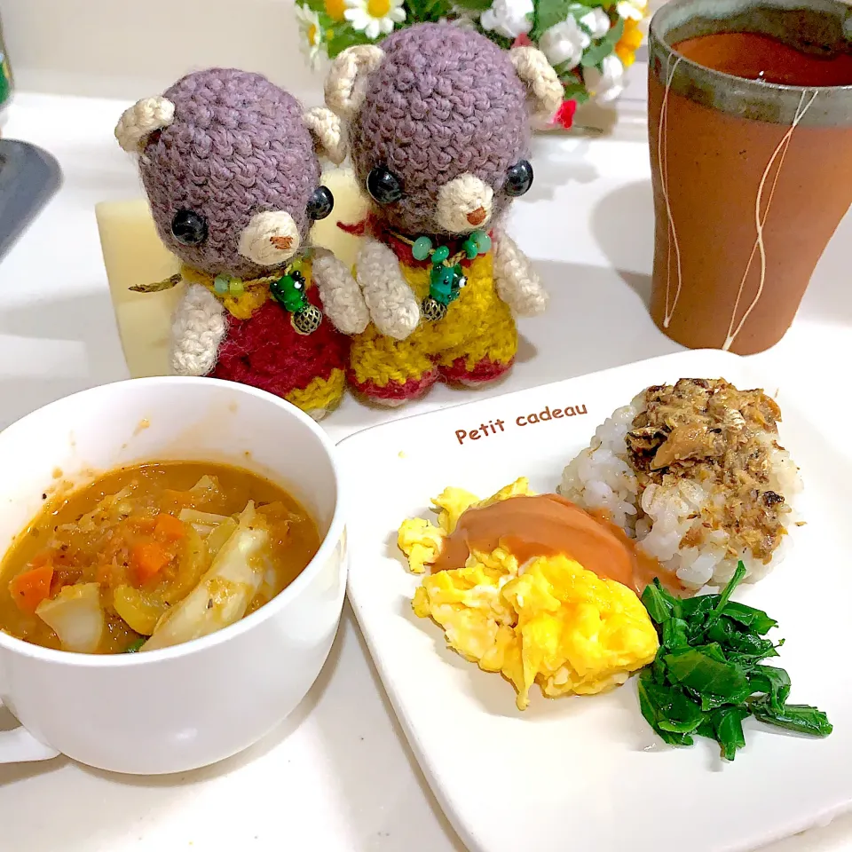 Snapdishの料理写真:お昼ご飯(￣▽￣)|chagashiさん