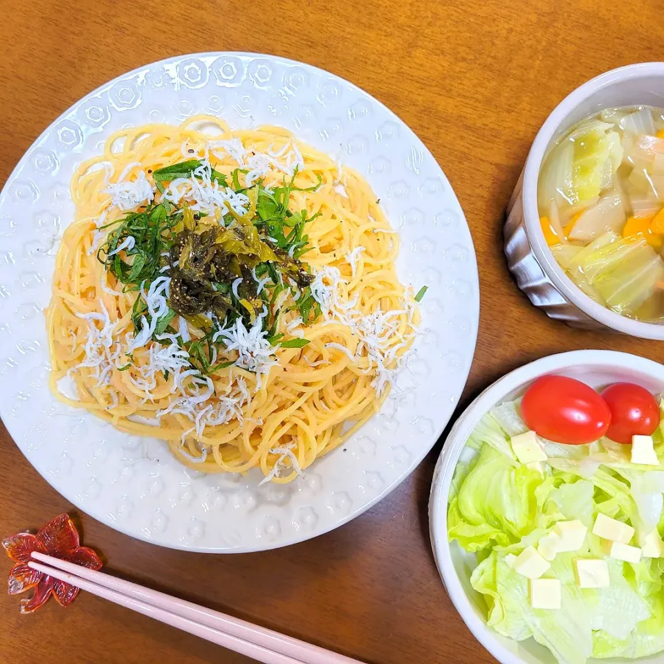 Snapdishの料理写真:明太子パスタ|waiwaiさん