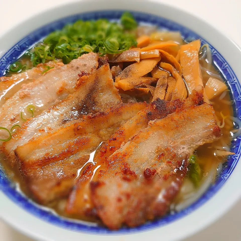 糸こんにゃく醤油ラーメン|闇夜の狸さん