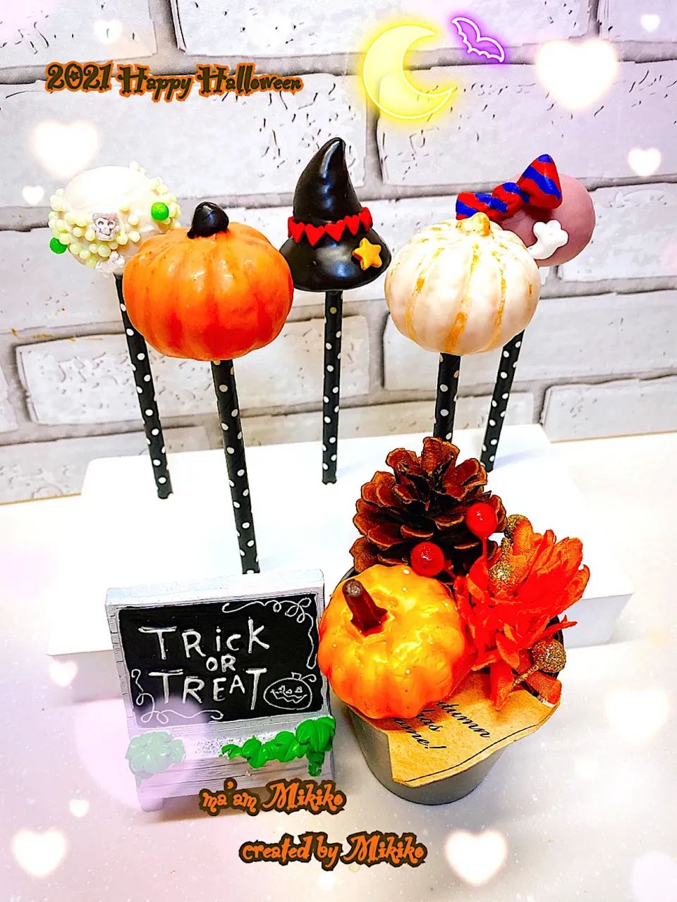 2021, Halloween cake pops|マダァムMikikoさん