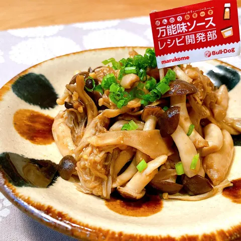 「「万能味ソース」レシピ開発部」を使ってみたSnapdishの料理・レシピ写真:ゆーこどんさんの料理 万能味ソースできのこの佃煮