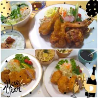 お家食堂～🌹
ある日のヒレカツ定食とある日の手羽先餃子🐔息子絶賛でした💕|Yumi☕️さん