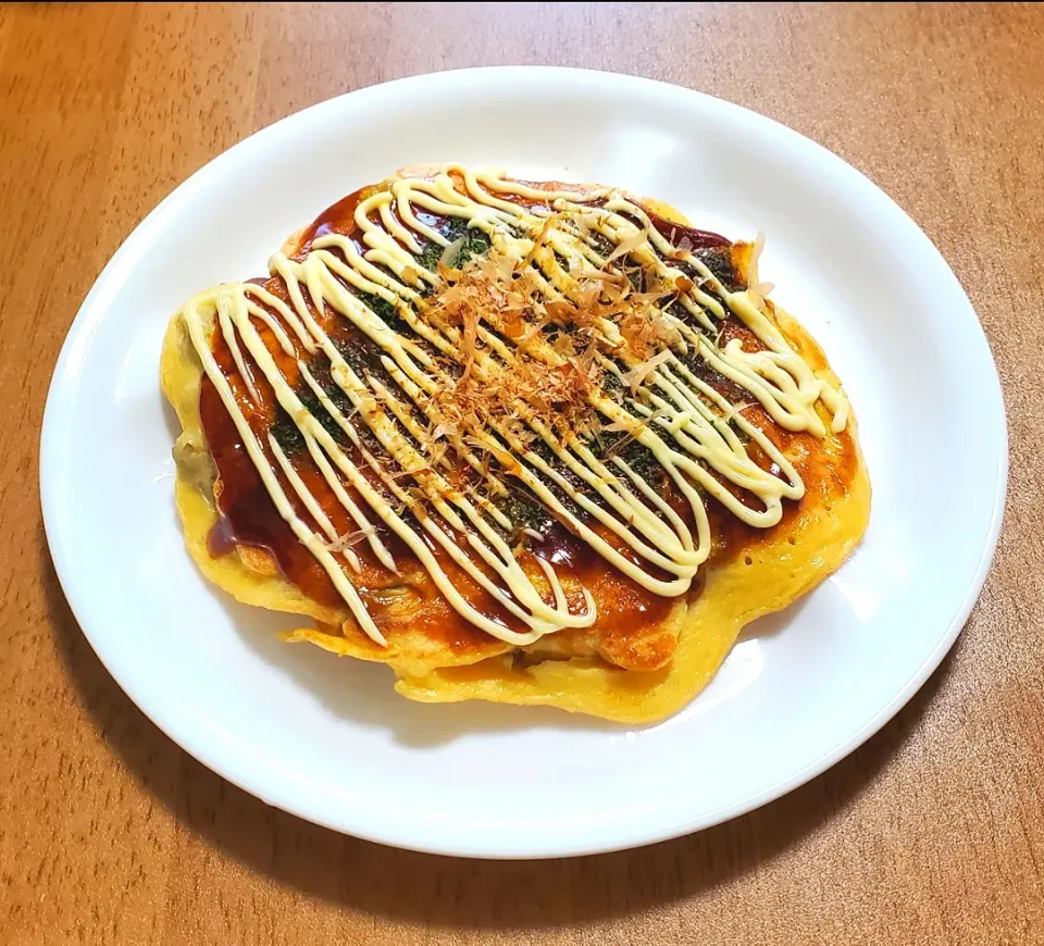 ナナの料理　なすと豆腐の入ったお好み焼き|ナナさん