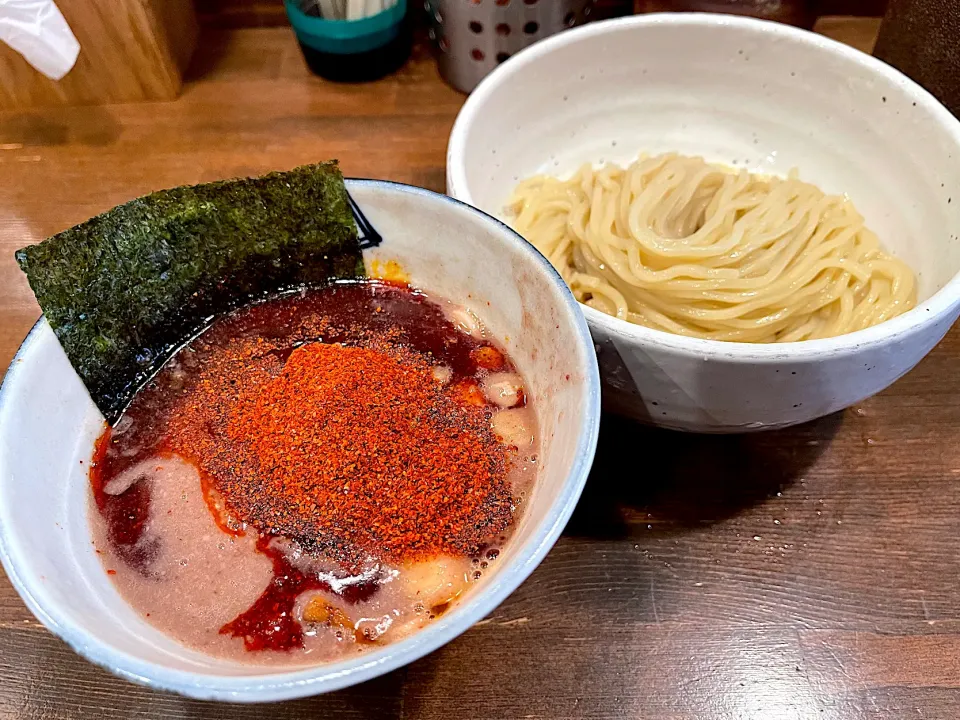 Snapdishの料理写真:辛辛魚つけ麺|マハロ菊池さん