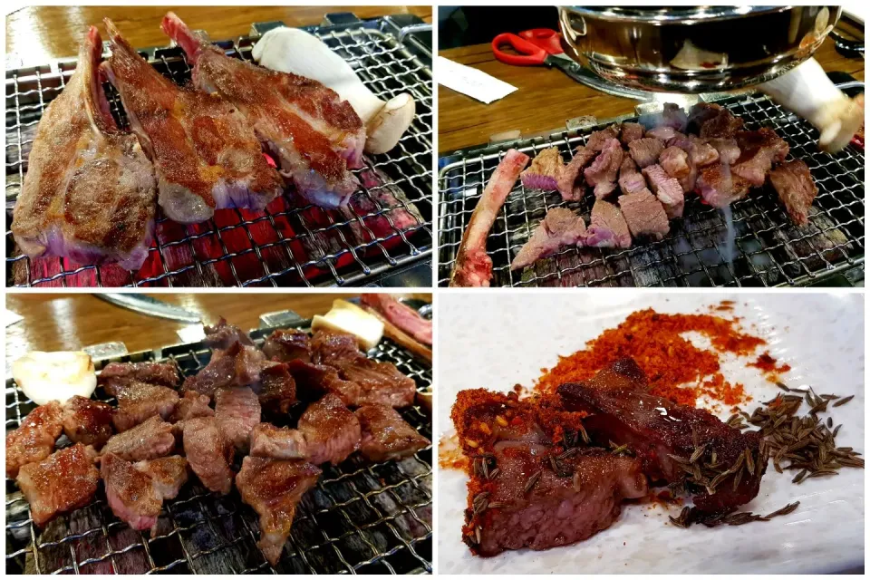 charcoal grilled lamb chops|steven z.y.さん